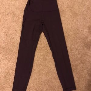Lululemon align pant II black cherry size 6